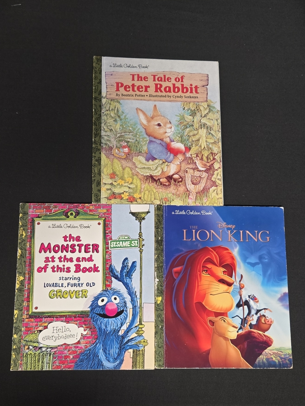 Little Golden Books (Set Of 3) GUC 6.5"X8"